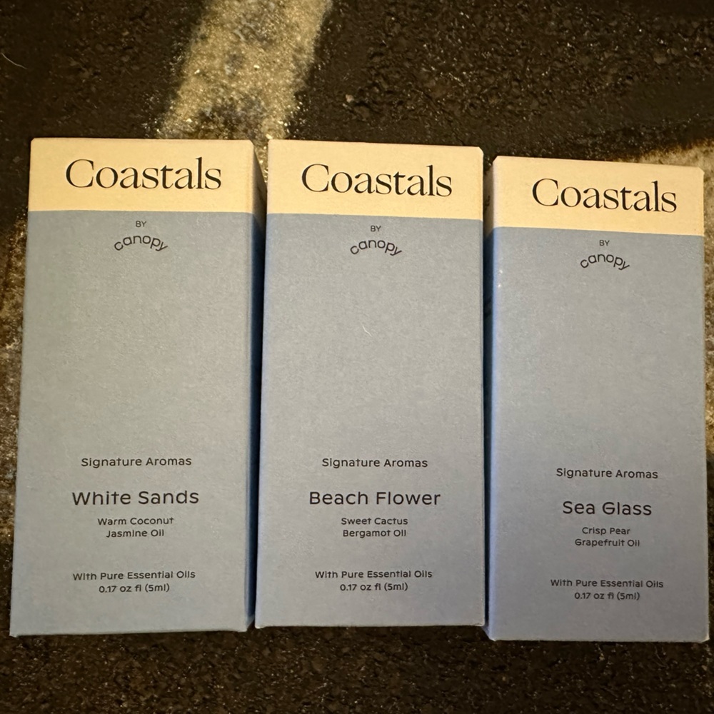 Coastals by Canopy Humidifier Aroma Essential Oil Kit, Set of 3